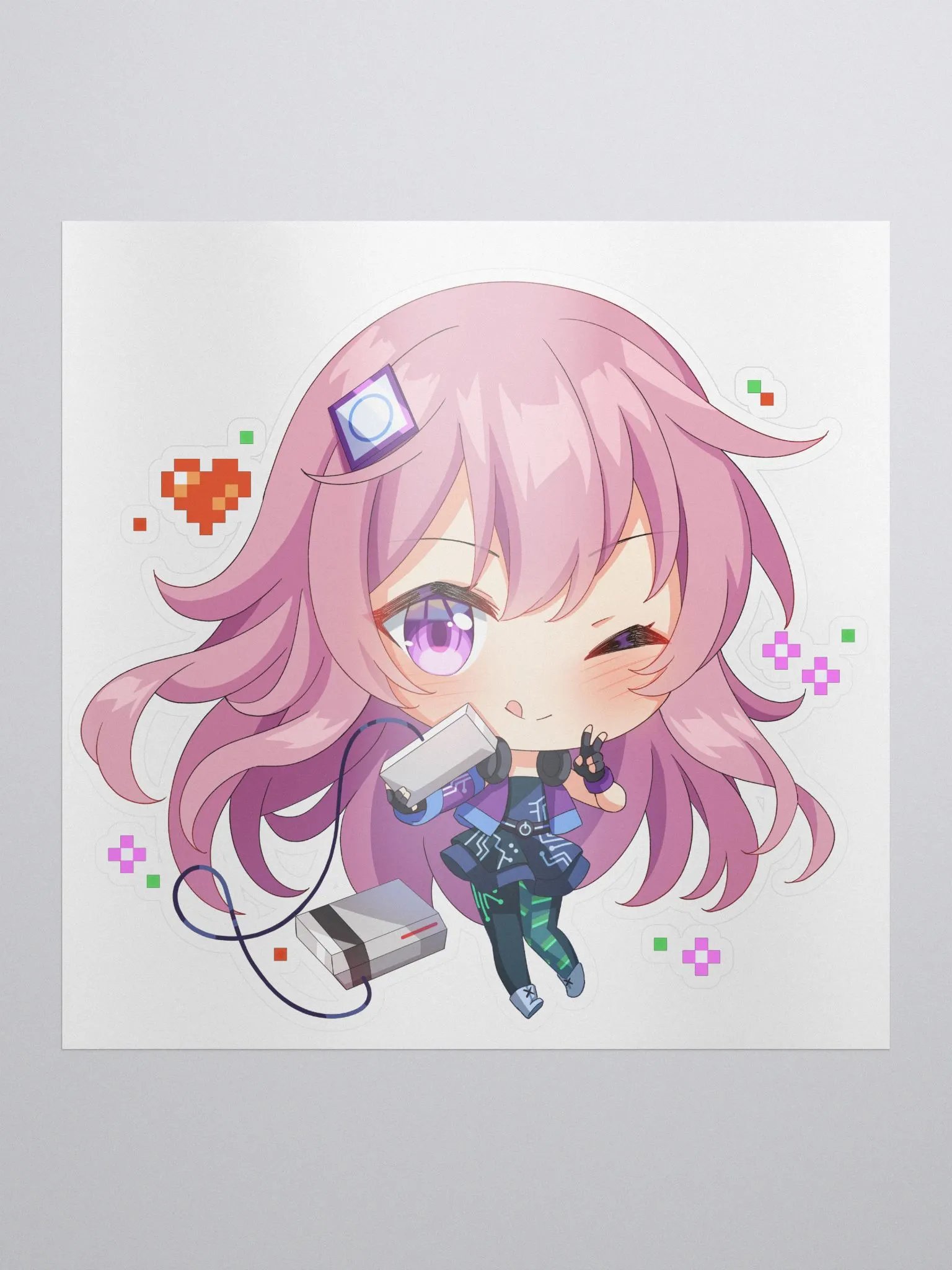 Akheera Retro Gaming Sticker product image (1)