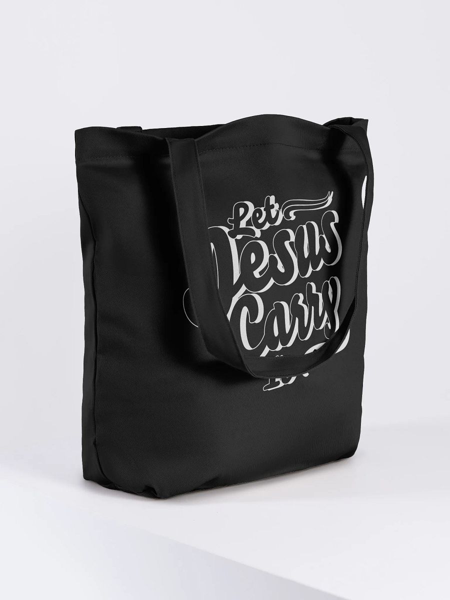Let Jesus Carry It – Tote Bag (Dark) product image (4)