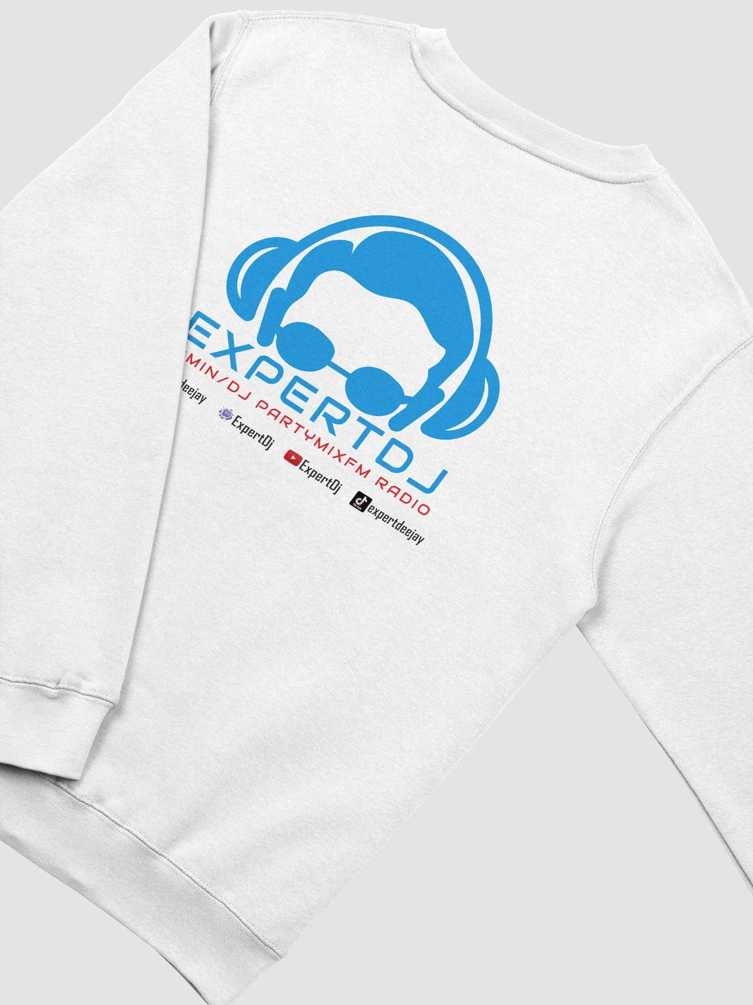 Crewneck Sweatshirt ExpertDj Back Print Type 2 product image (2)