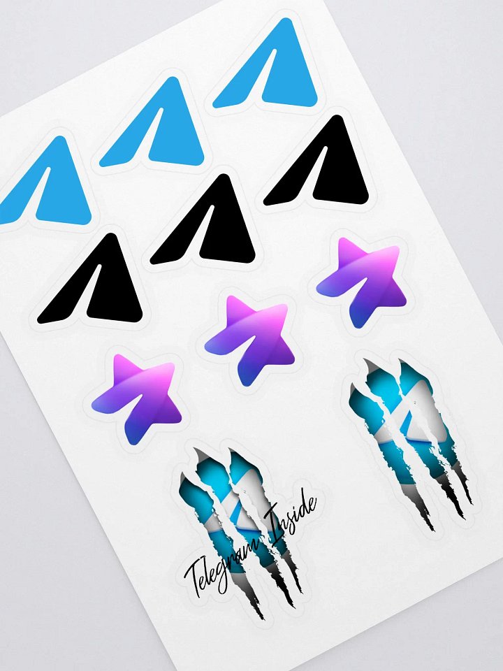 Hoja de pegatinas logos de Telegram + Telegram Inside product image (1)