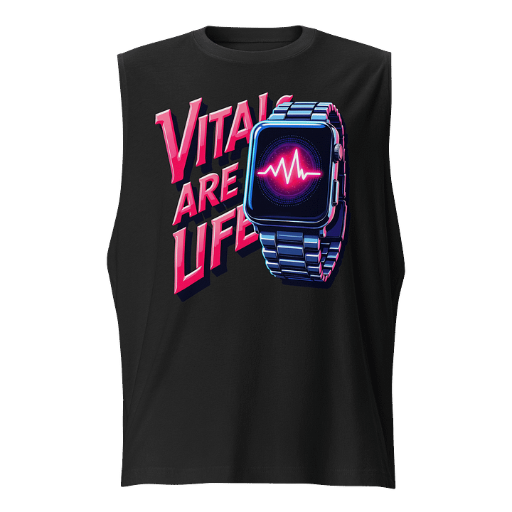 Heart Rate Graph Digital Watch muscle tank product image (1)
