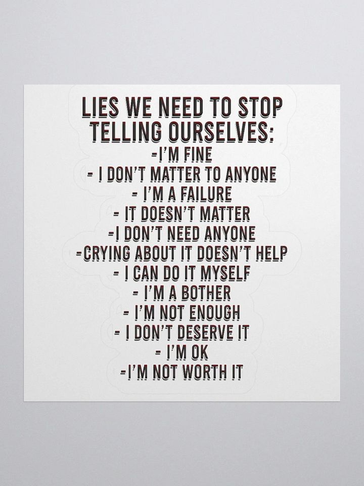 Positivity Lies - Sticker product image (7)