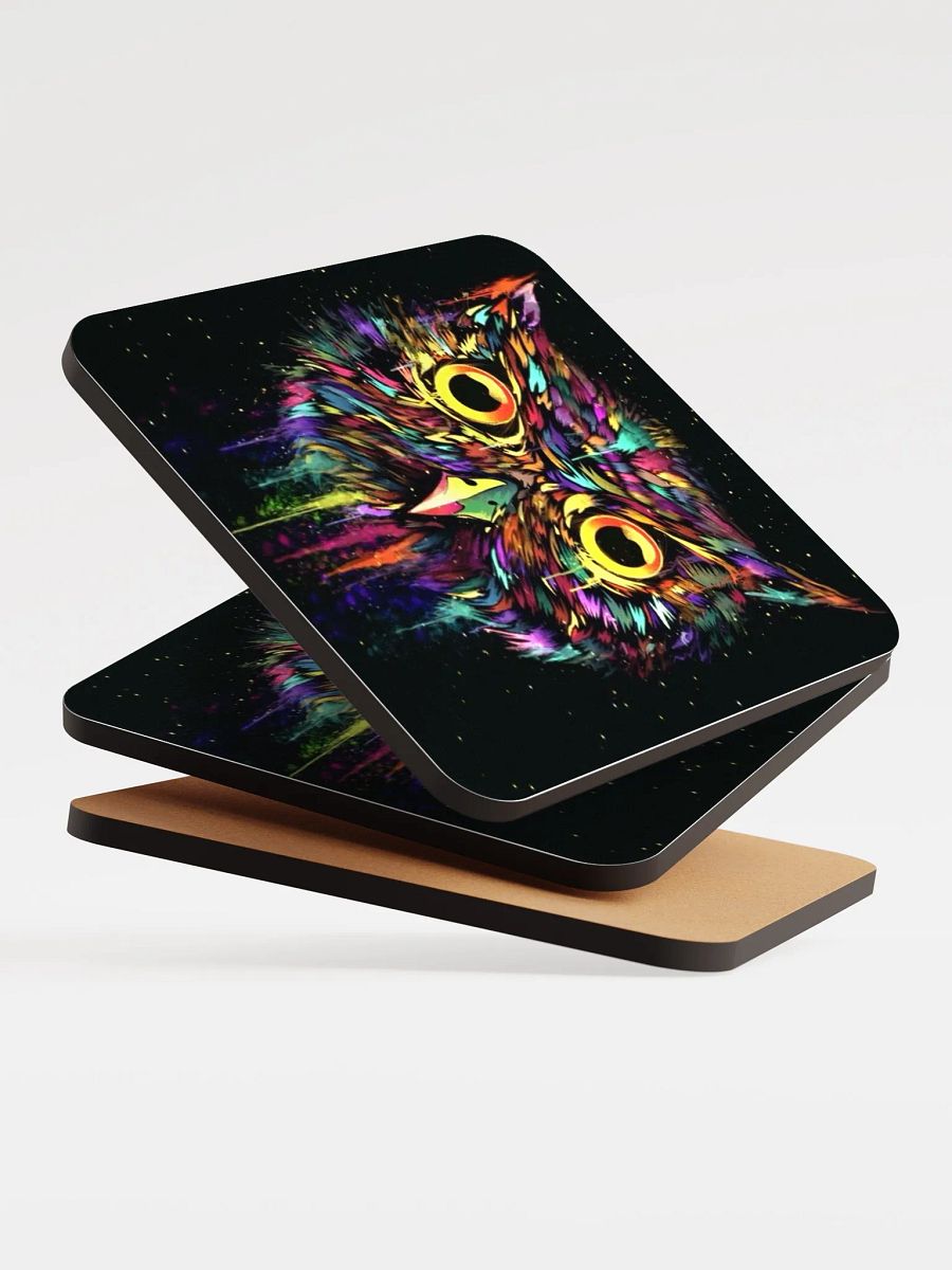 Drippy Owl Coaster (Black) product image (5)