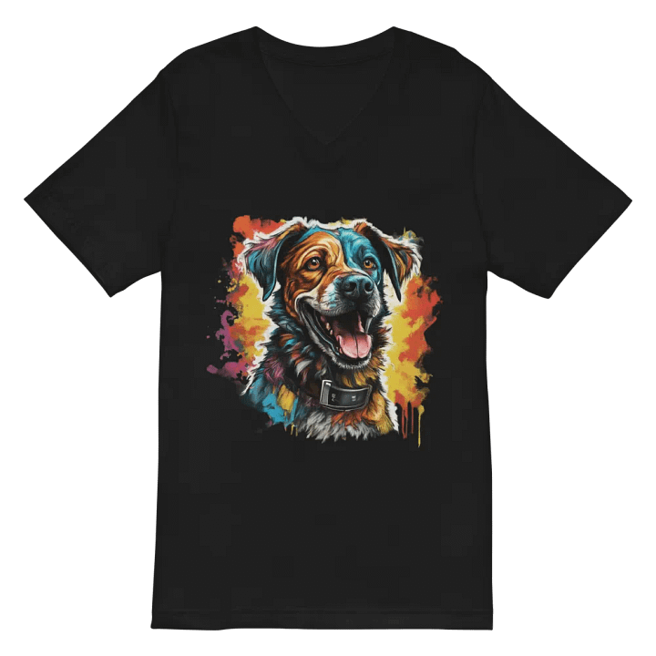Joyful Pup Splash V-Neck Tee product image (2)