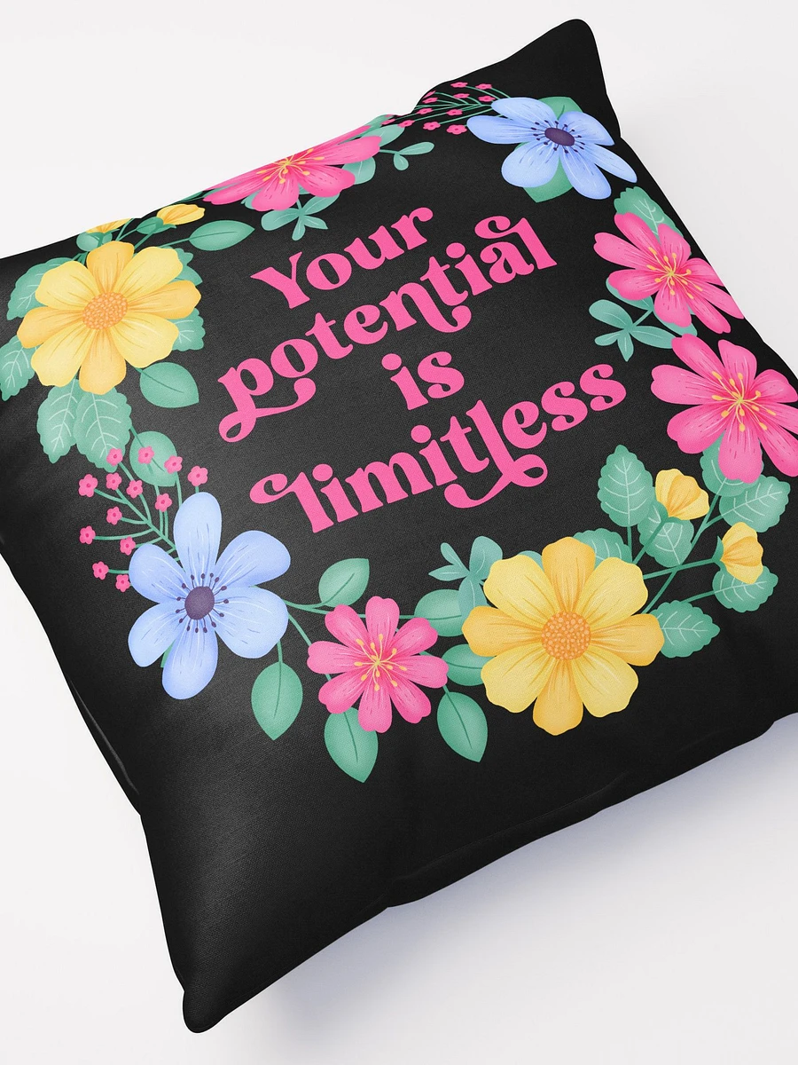 Your potential is limitless - Motivational Pillow Black product image (5)