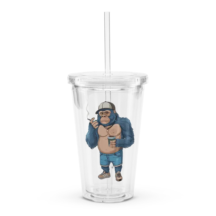 Blue Gorilla Double Wall Clear Plastic Tumbler (16 oz) product image (1)
