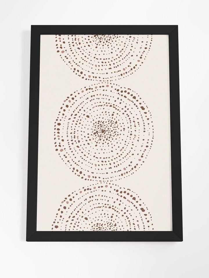 Ethereal Dots Framed Poster | Minimalist Abstract Art for a Tranquil Home product image (2)