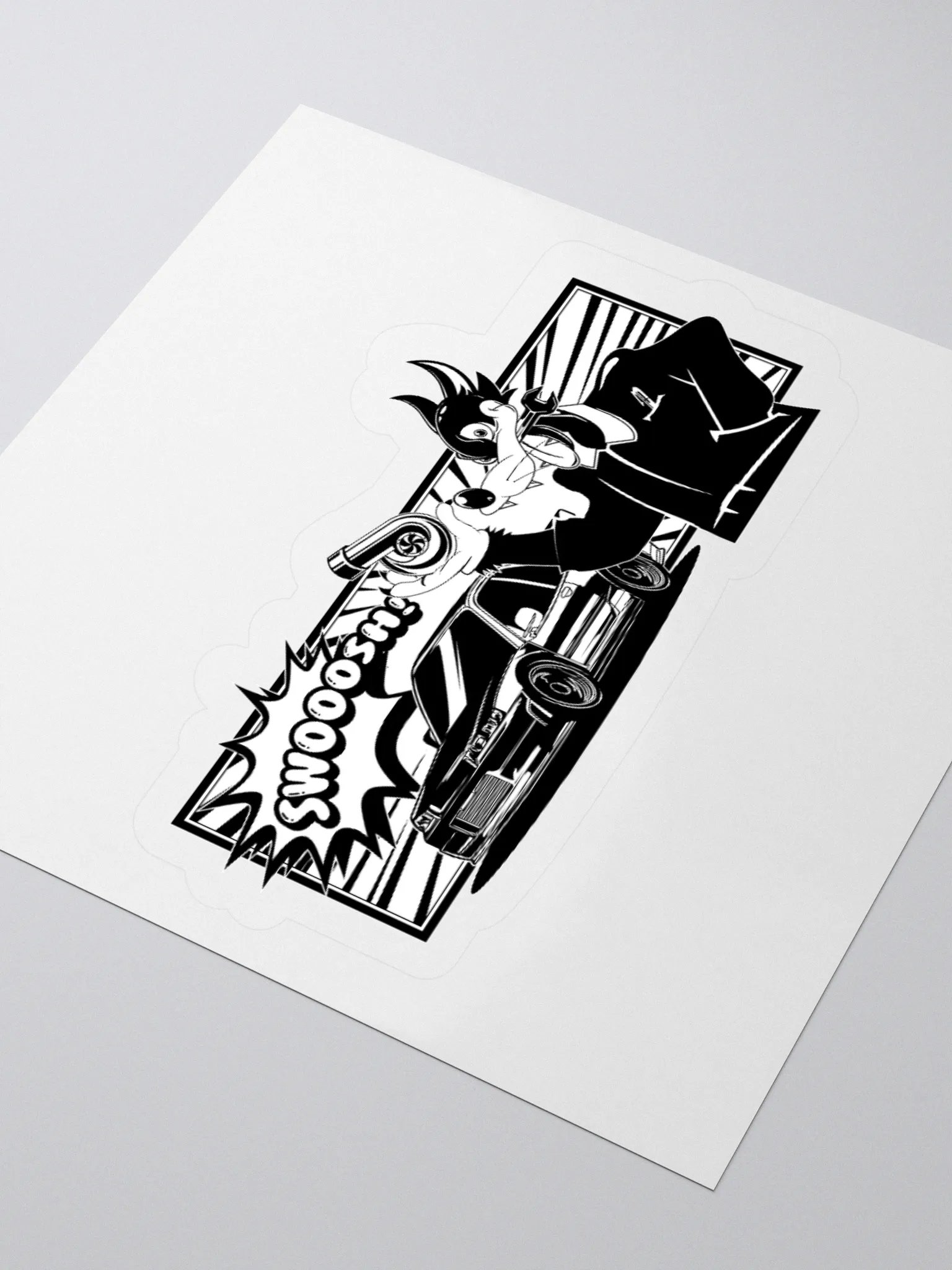 Swirl Toon Figure Swooosh Sticker product image (3)