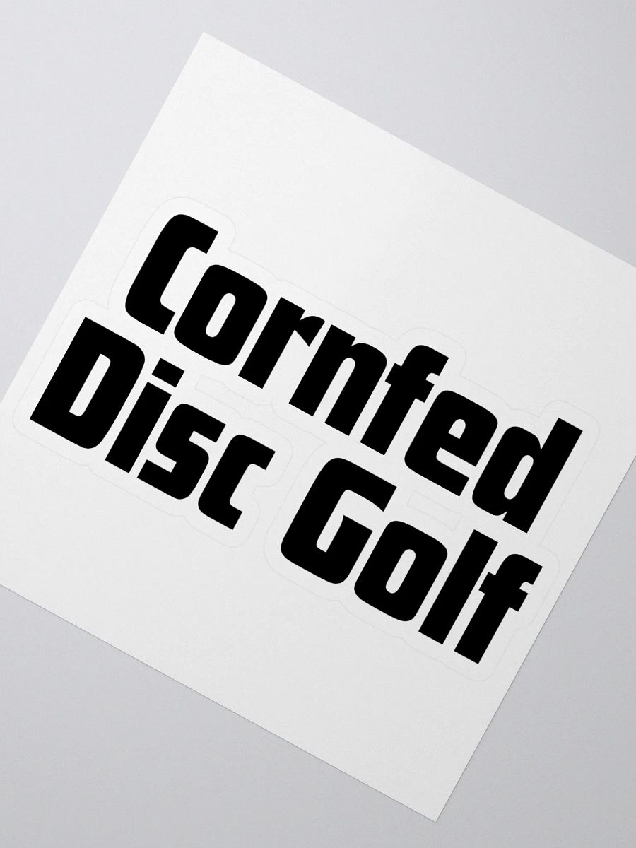 Cornfed Disc Golf Sticker Text 4" product image (2)