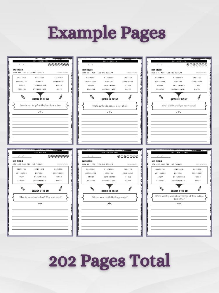 100-Day Journal Challenge for Men – A Guided Journal for Mental Health and Inner Growth product image (7)