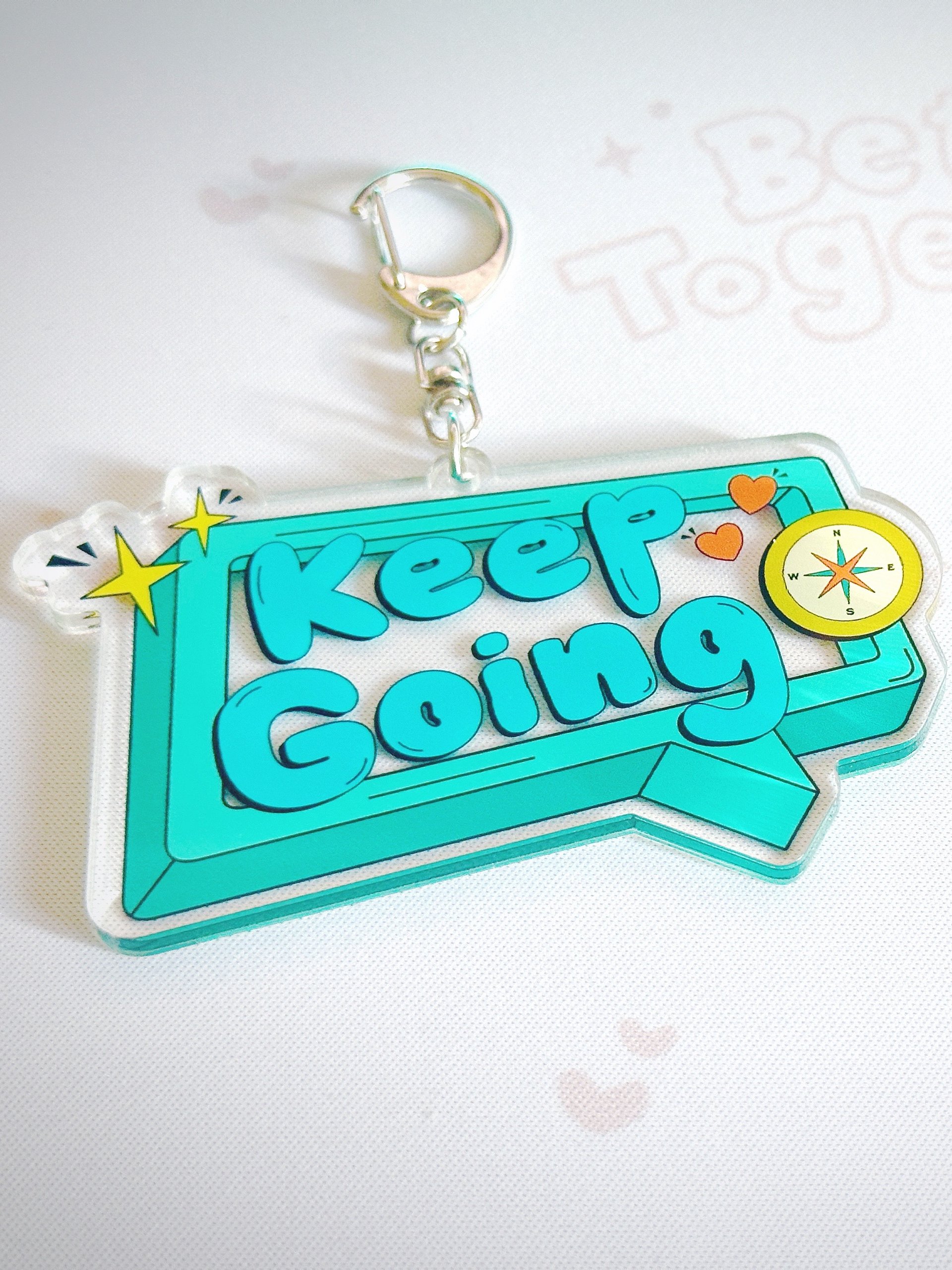 keep going ♡ acrylic keychain [PRE ORDER] product image (3)