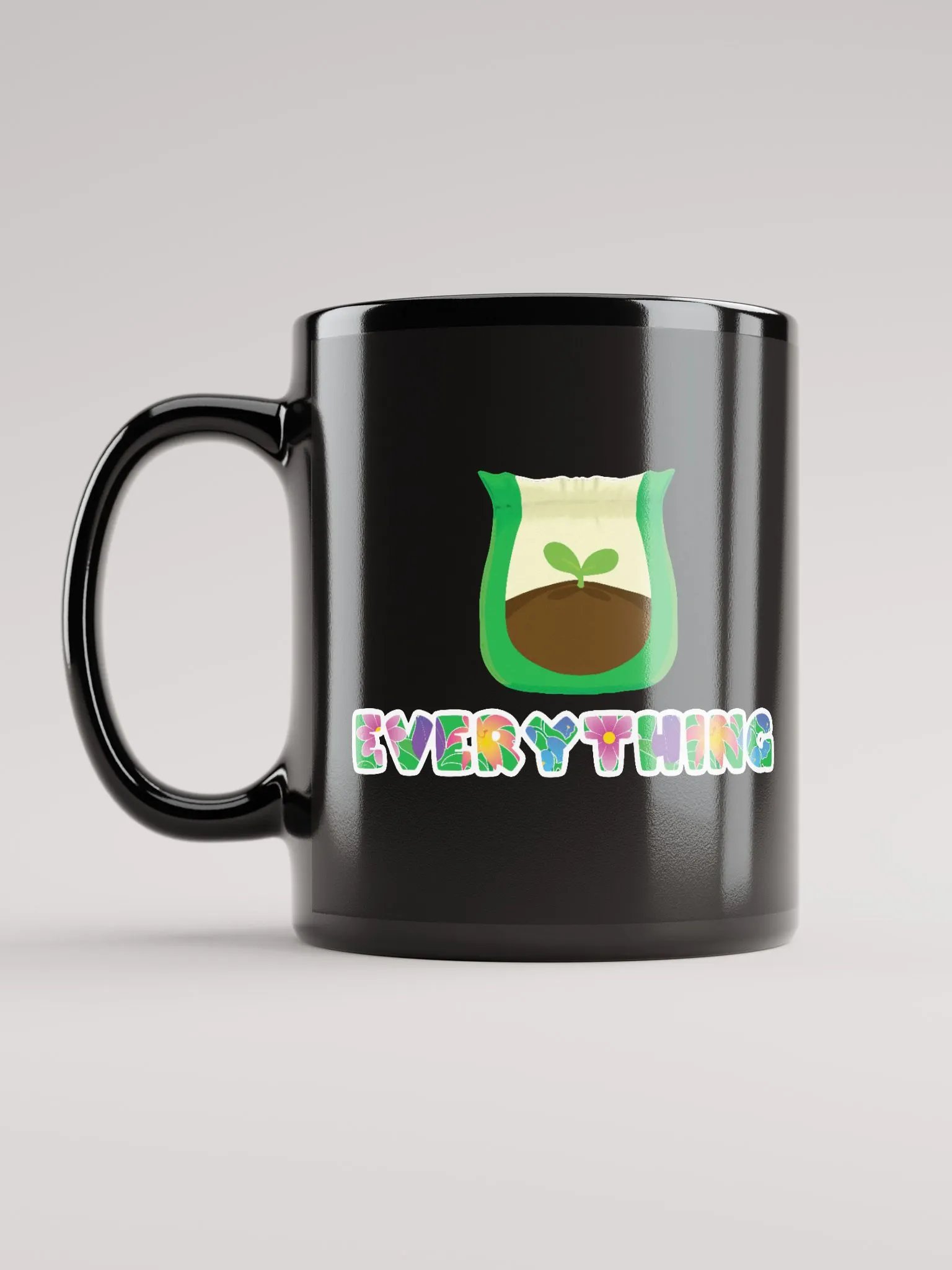 Fertilize Everything Black Mug- double sided product image (6)