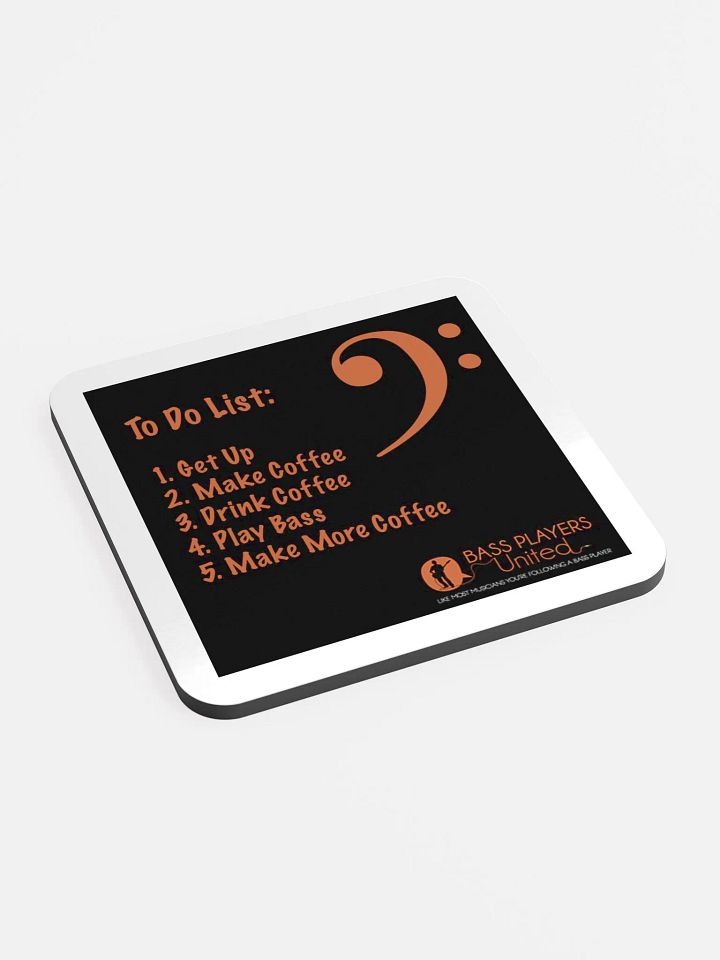 To Do List - Glossed Cork Coaster product image (2)