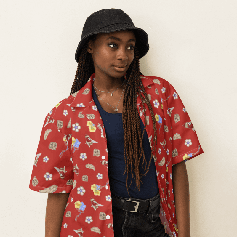 Tribbie Pattern Button Down Shirt product image (3)