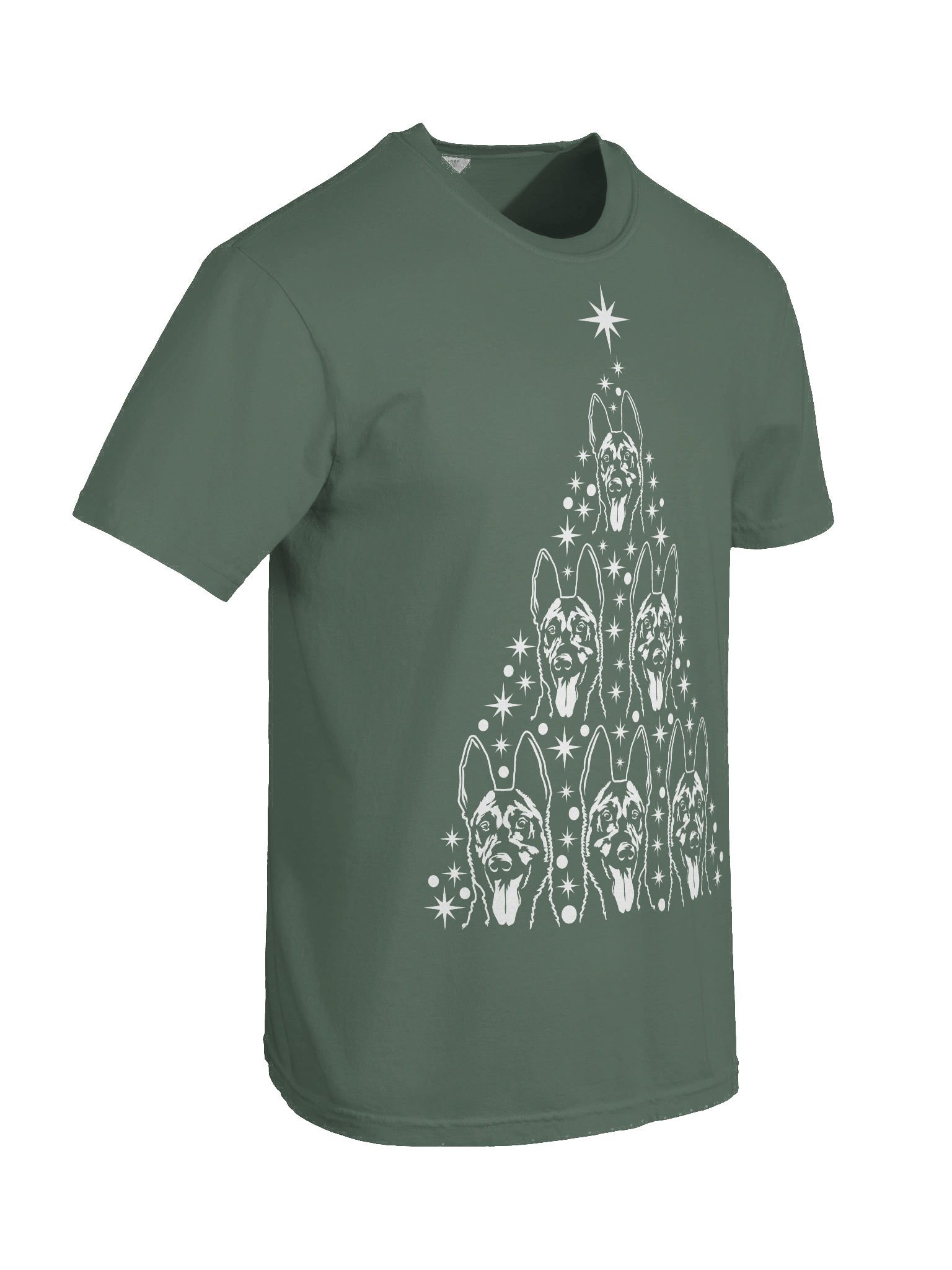 Belgian Malinois Christmas Tree T-Shirt product image (10)