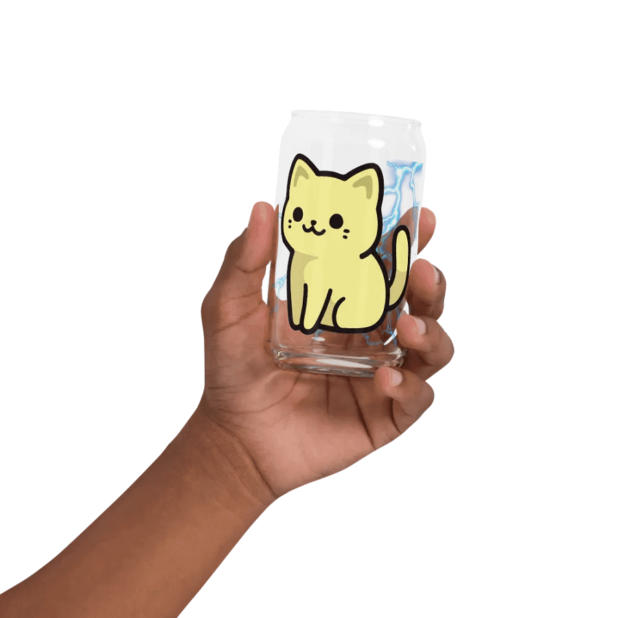 Lightning Kitty! Glass Can Cup product image (32)