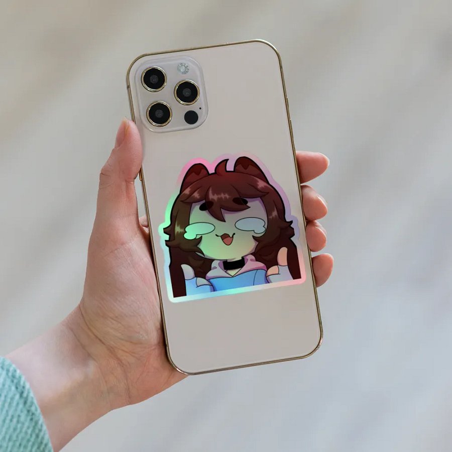 Wolfy This Is Fine Holo Sticker product image (6)