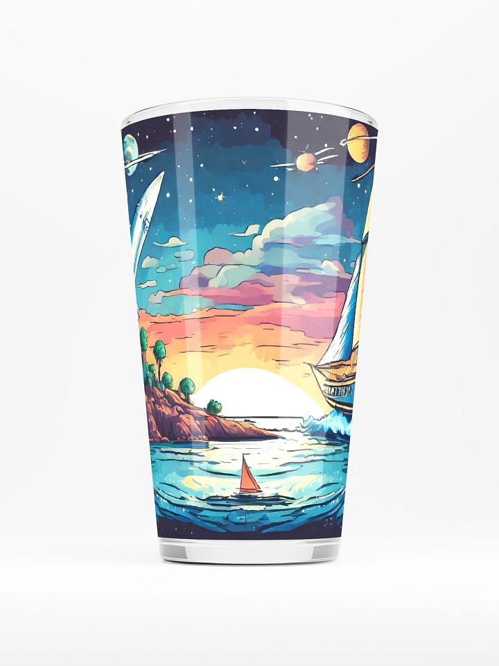 Summer Wind Charters: Space Sail Pint Glass product image (2)