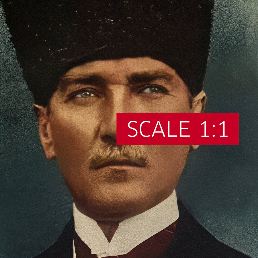 Mustafa Kemal Atatürk photo poster with border, 1920s — Turkey poster product image (5)