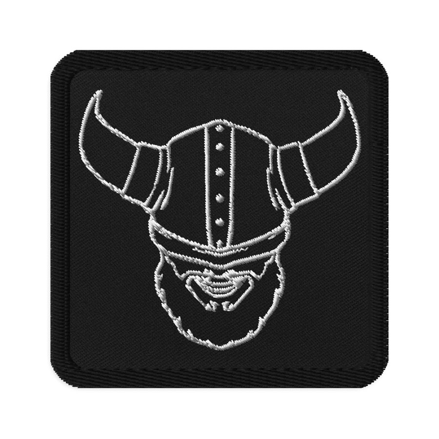 Monochrome Dark Mode Viking Patch product image (1)