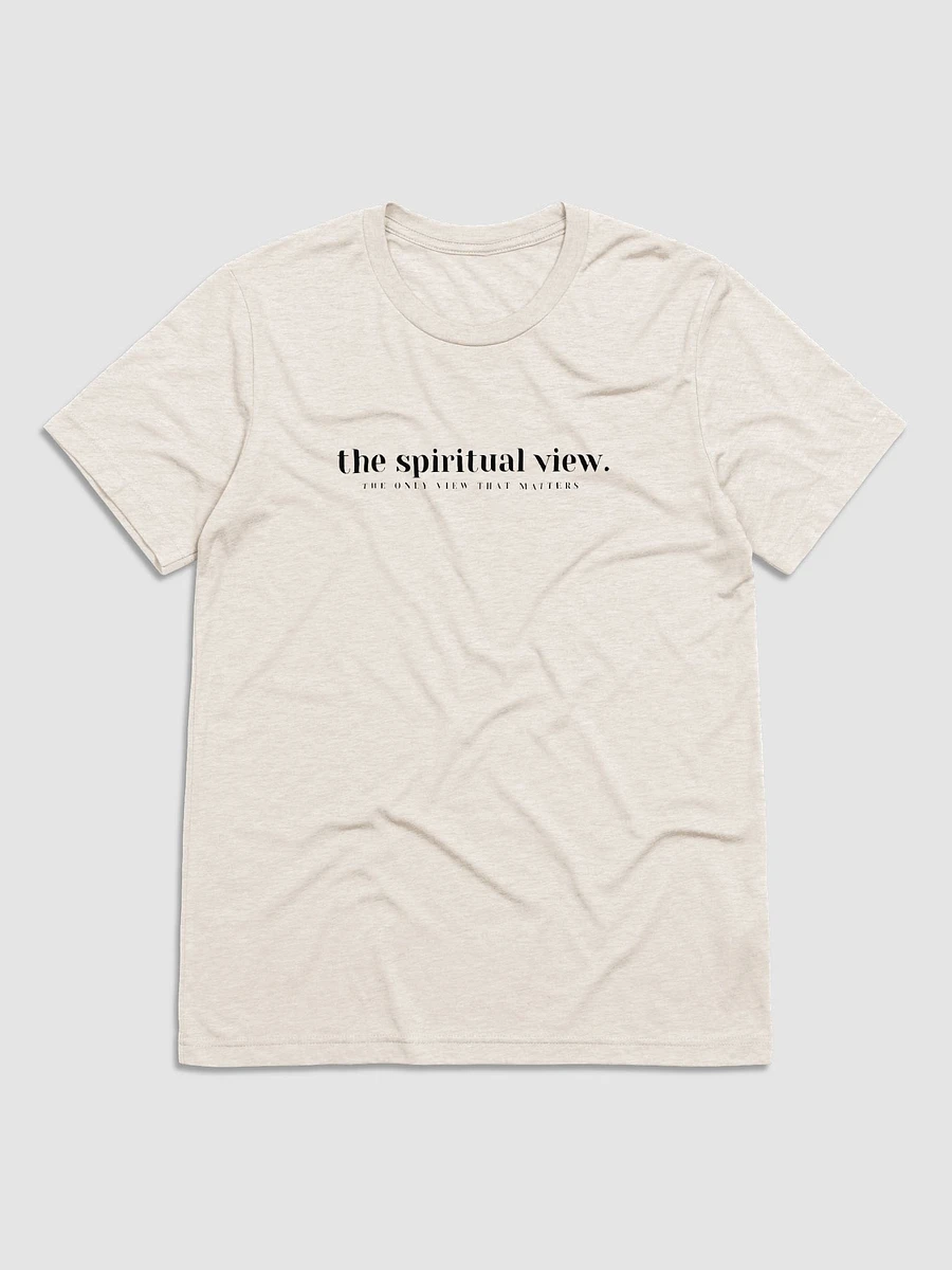 The Spiritual View Statement Shirt (Black Text) product image (5)