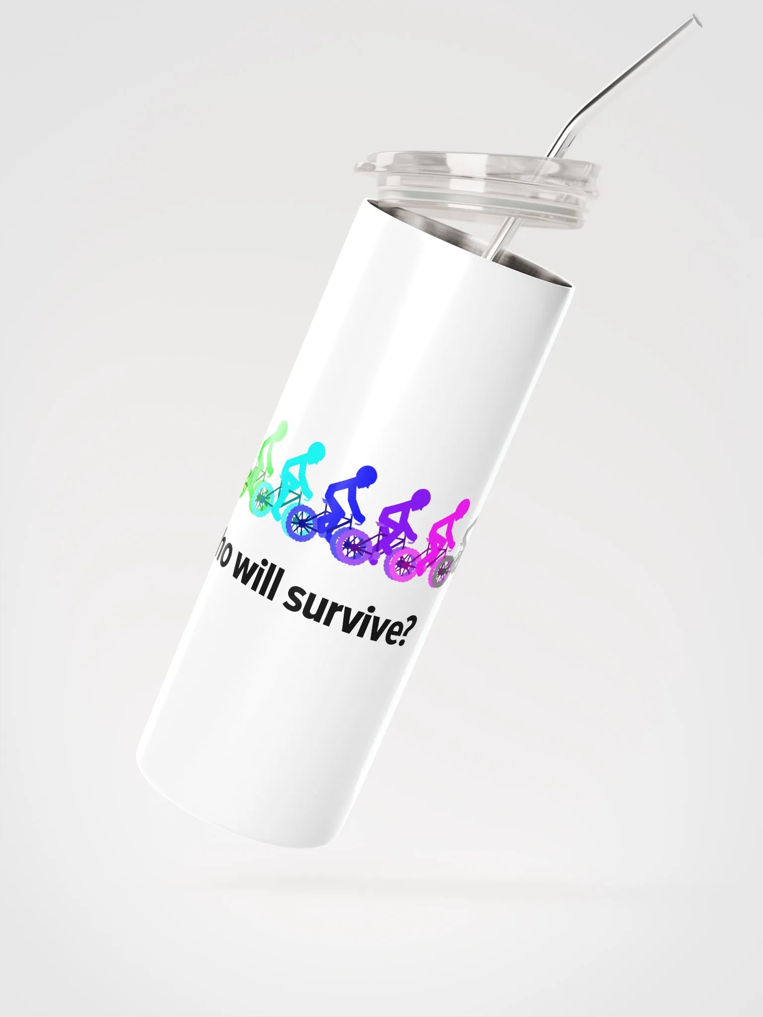 MIKAN Bicycle Stainless Steel Tumbler (Who will survive?) product image (2)