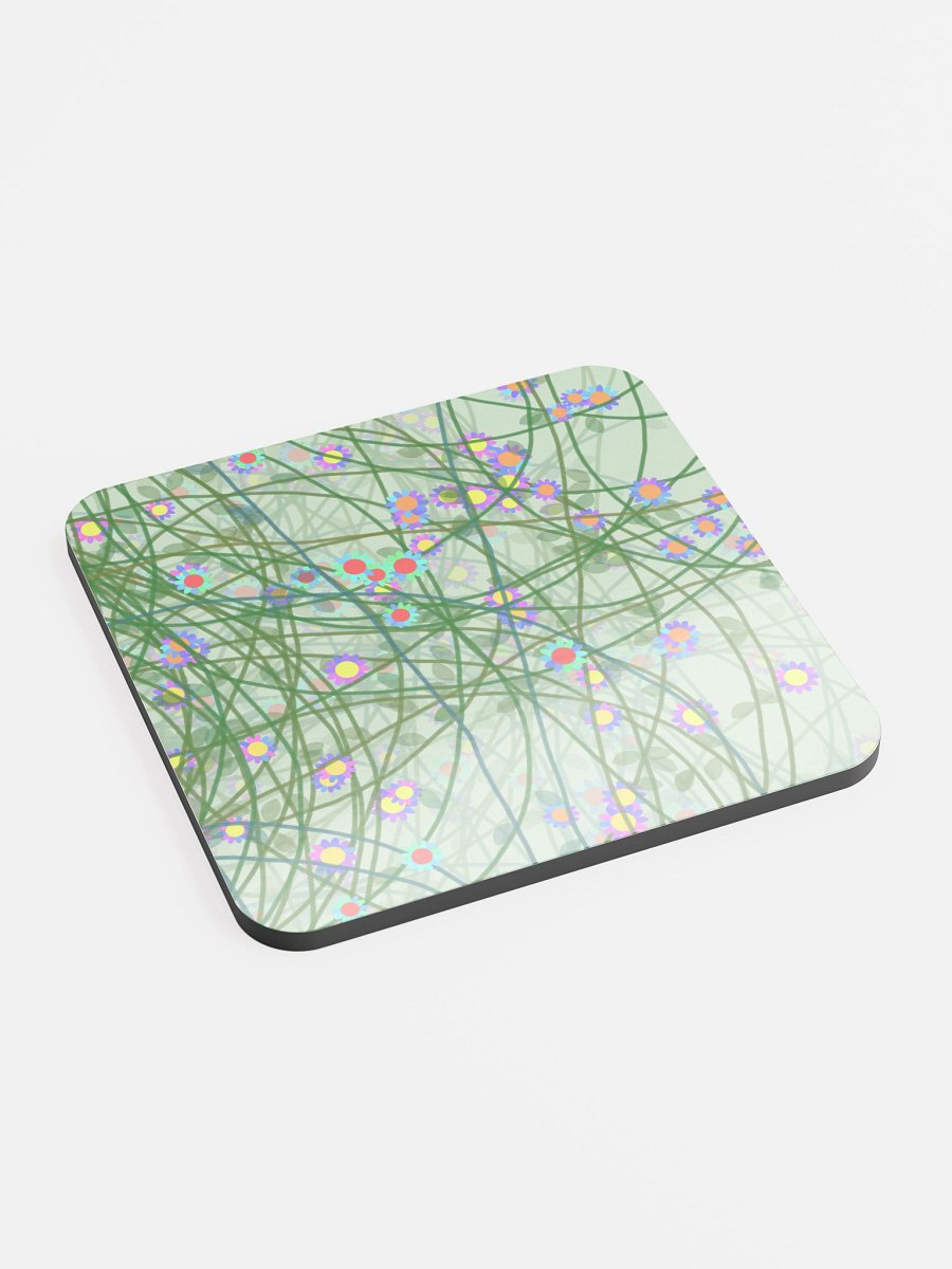 Botanical Bliss Glossed Cork Coaster product image (1)