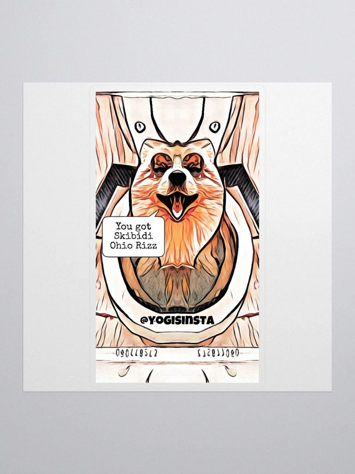 Skibidi Ohio Rizz Dog Sticker product image (1)