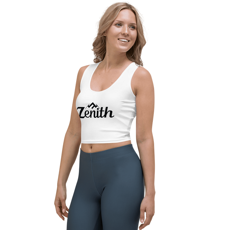 Zenith Women's Crop Top T-Shirt - Stylish Mountain Peak Design product image (3)