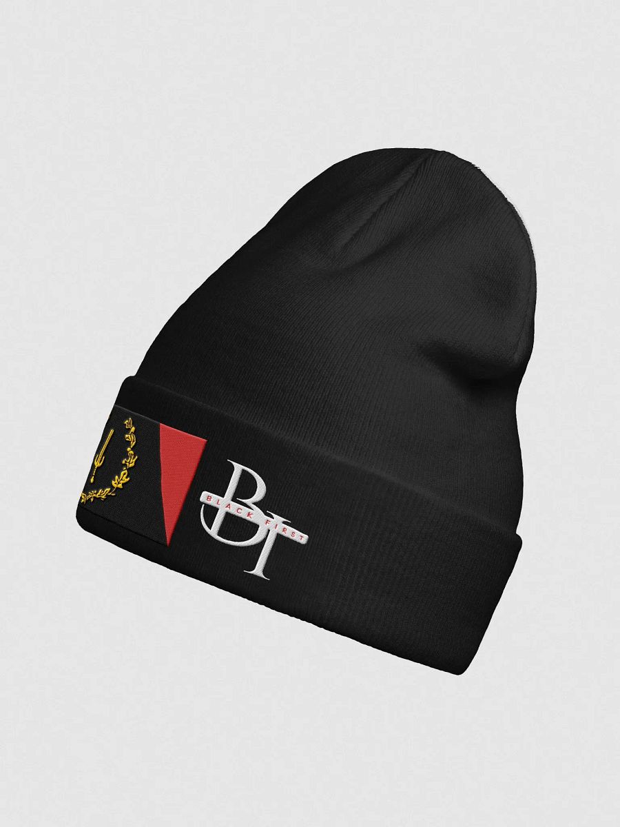 Black First Emblem Knit Beanie product image (3)