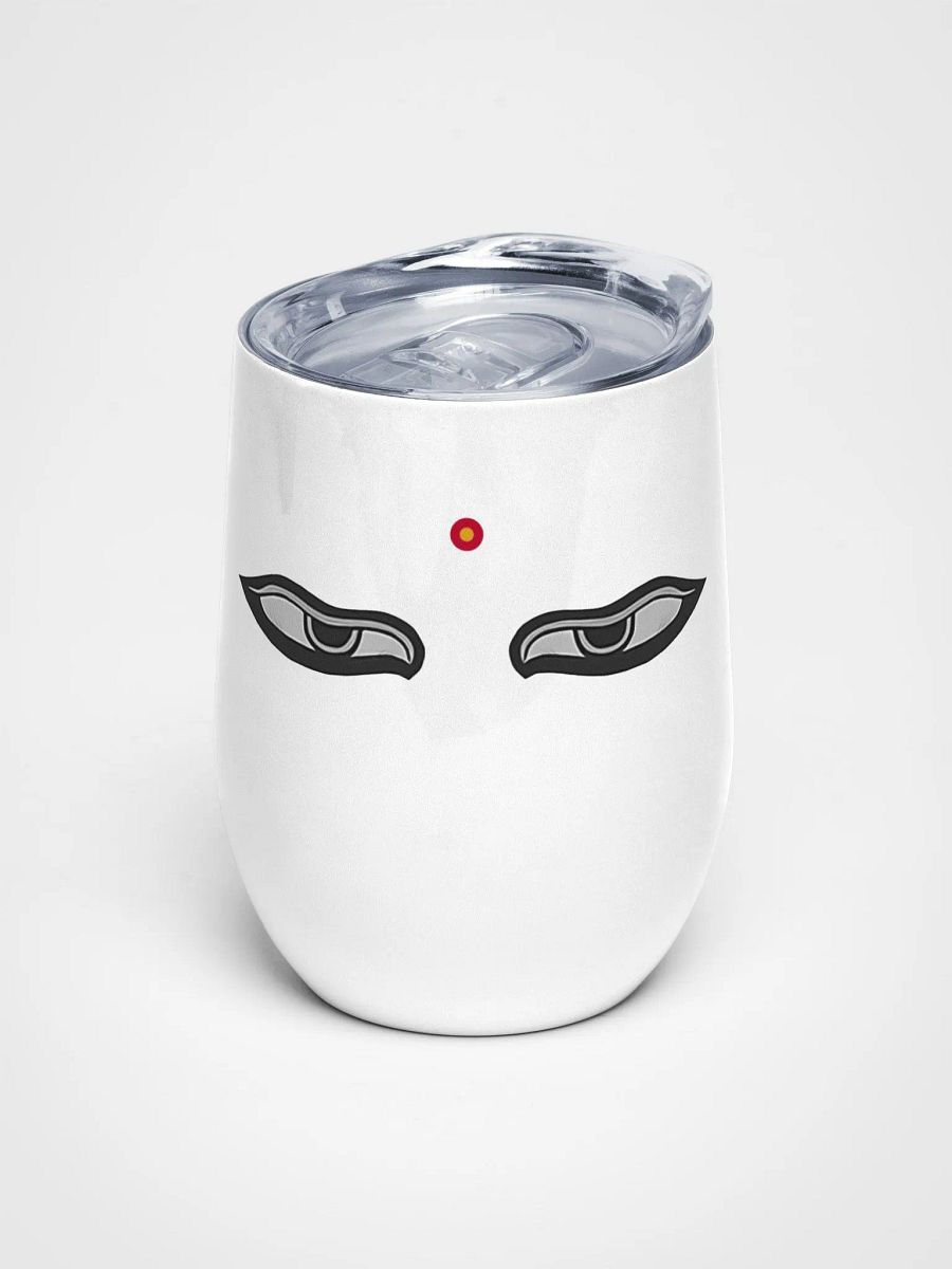 Wine glass with Buddha eyes product image (1)