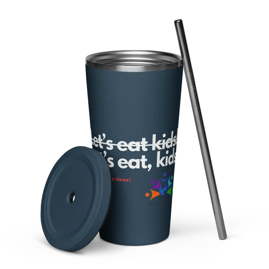 Commas Save Lives - tumbler w/straw product image (5)