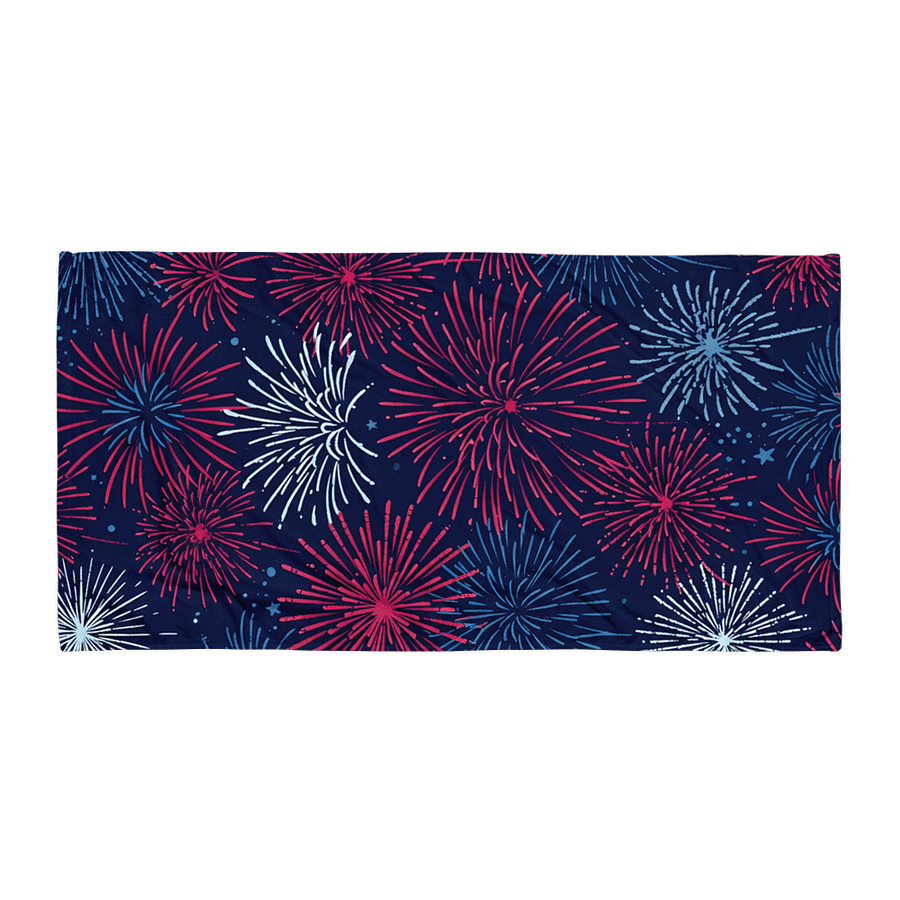 Fourth of July Fireworks Beach Towel product image (2)