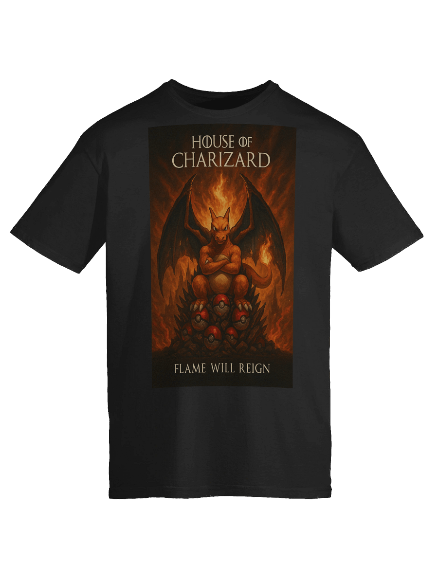 Charizard House of Dragons Parody T-Shirt – Game of Thrones Mashup product image (89)