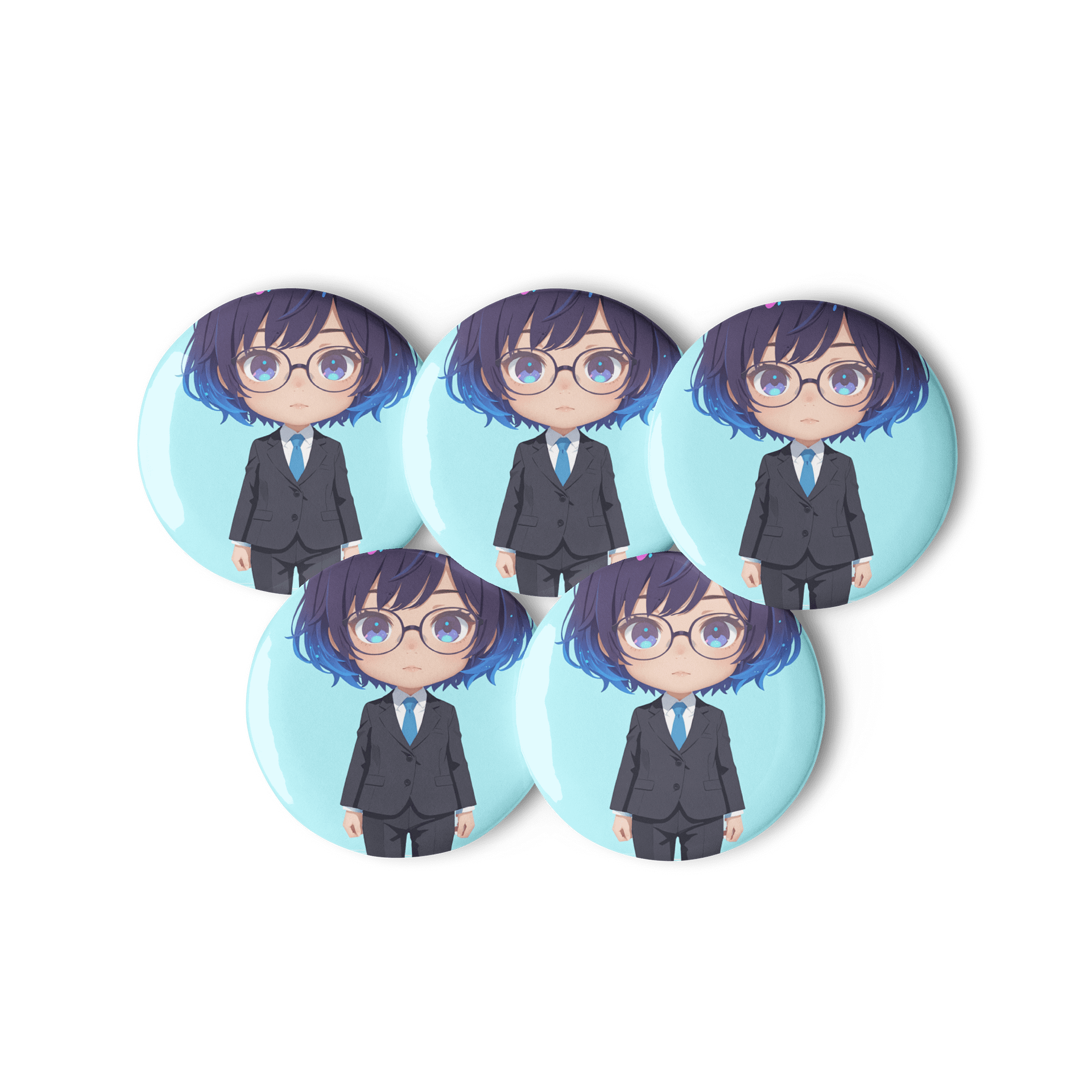 Chibi Business Collection Pin Set product image (3)