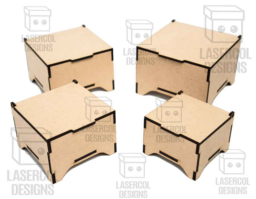 Boxes Set 6 (6 sizes) - Laser Cut Files product image (10)