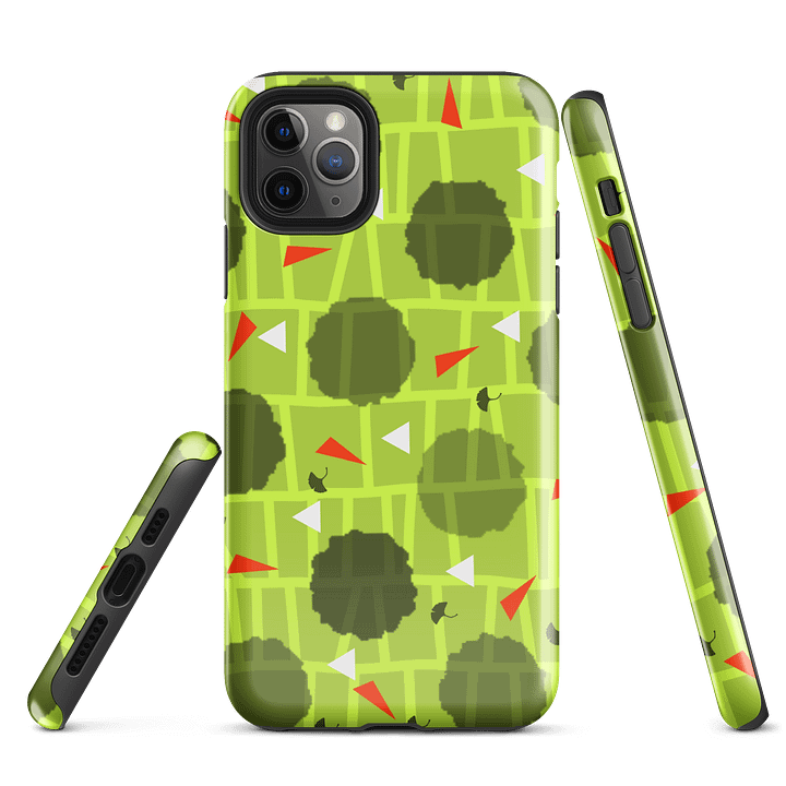 Green Geometric Forest iPhone® Tough Case product image (3)