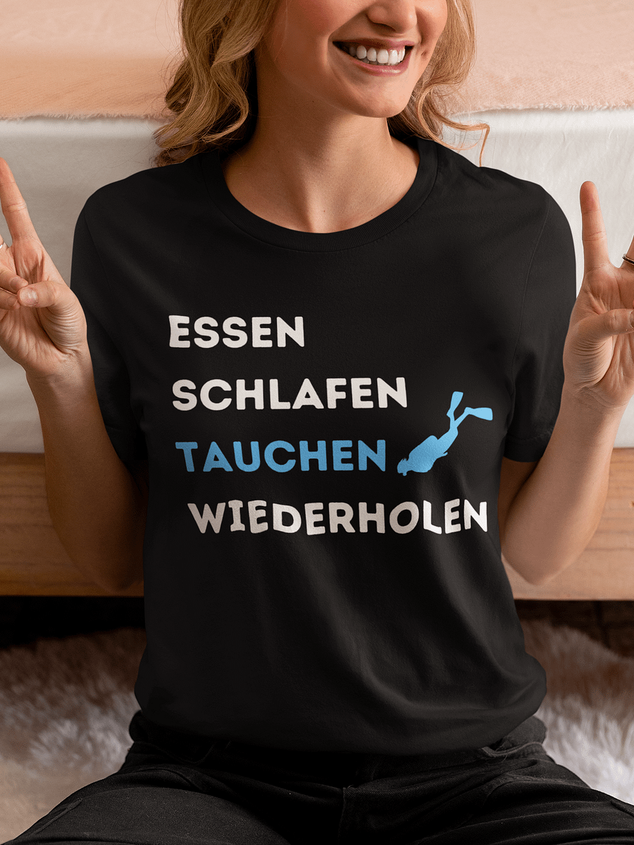 Essen Schlafen Tauchen Wiederholen T-Shirt product image (1)