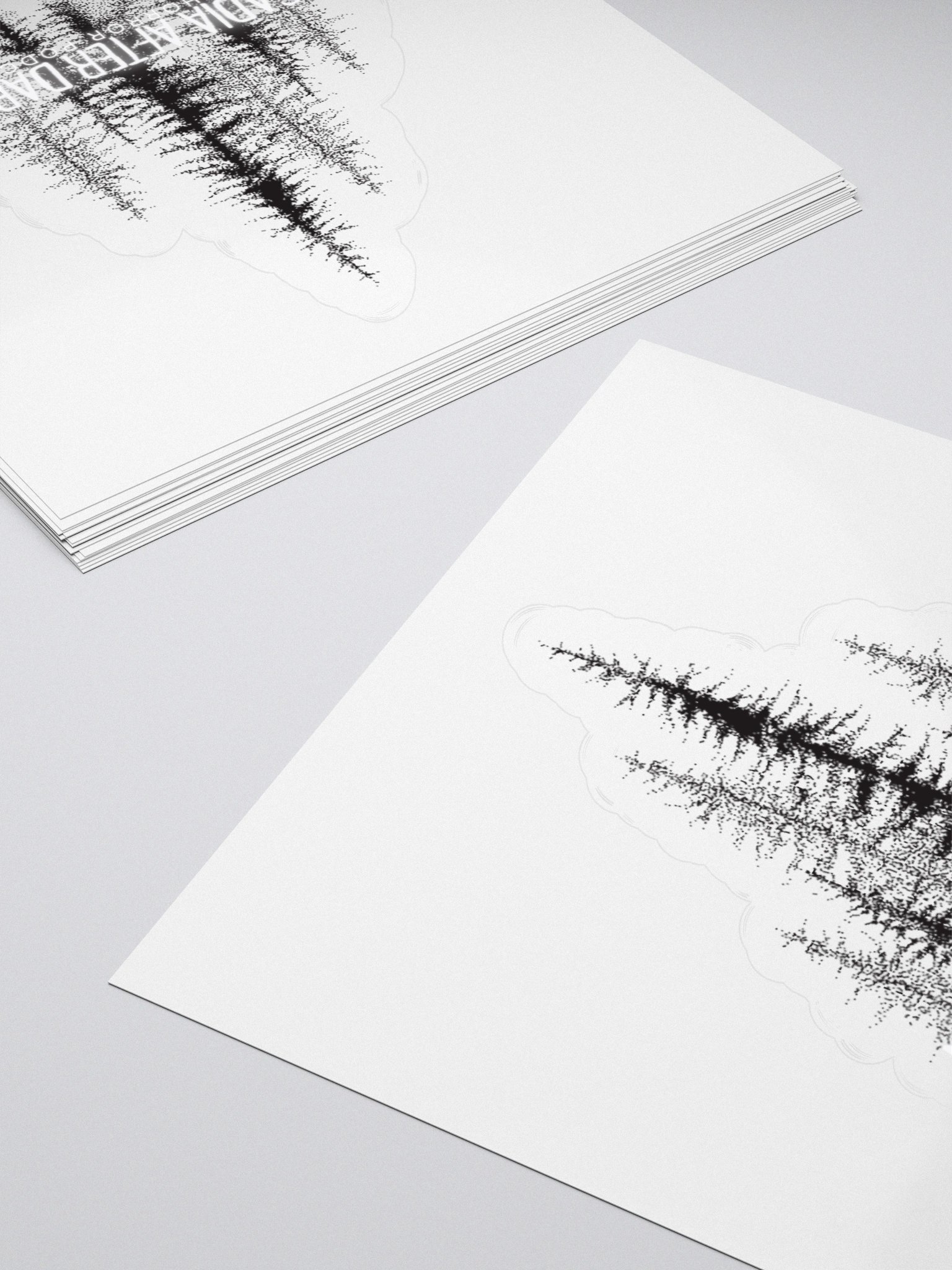 Acadia After Dark Trees Logo Sticker product image (11)