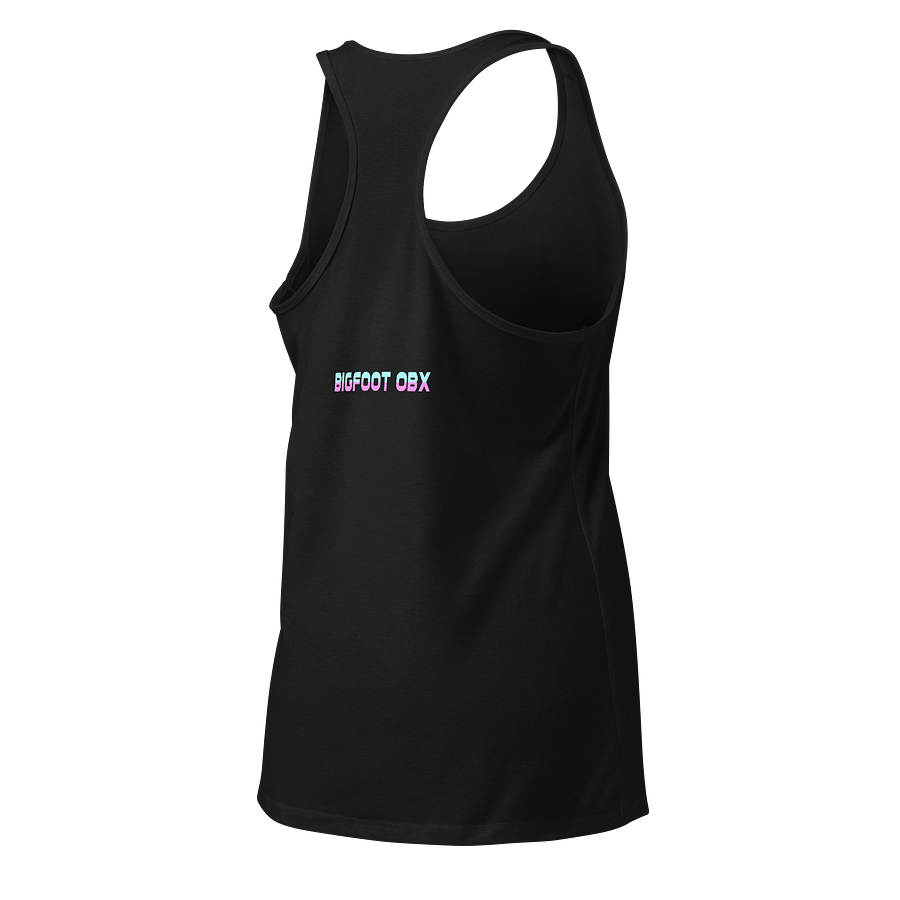 Destination Bigfoot Bronco Synthwave Next Level Women's Racerback Tank Top (Multi Color Options) product image (8)