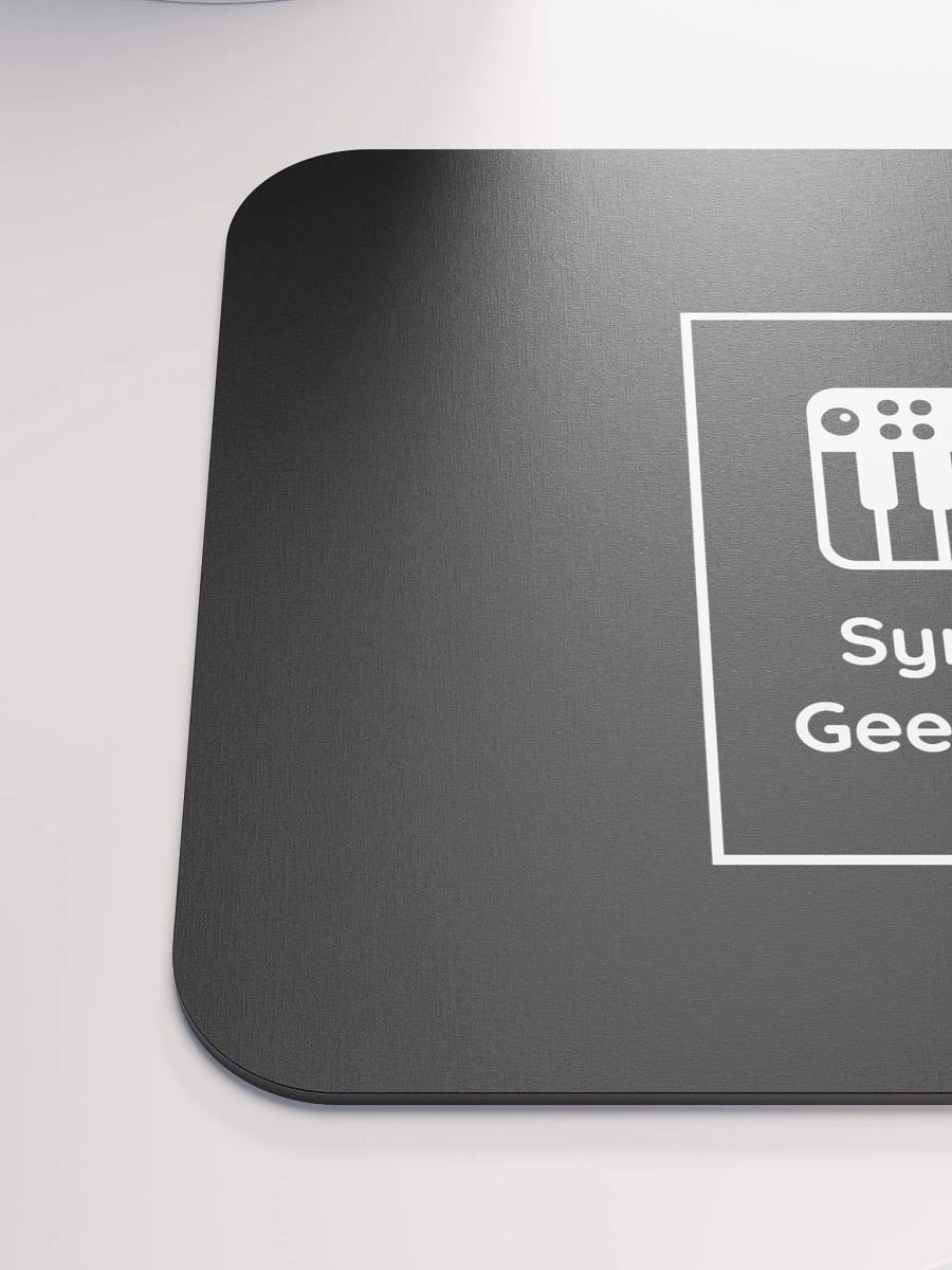 Synth Geekery Mouse Mat - Black product image (6)