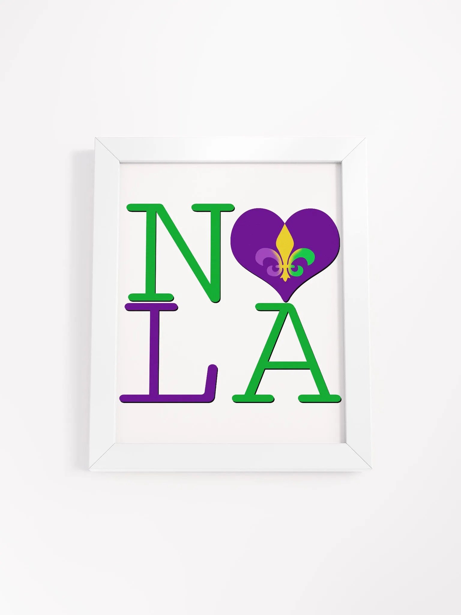 I LOVE NOLA **BIGSHOT POSTER** (MARDI GRAS + IMAGE POP) product image (1)