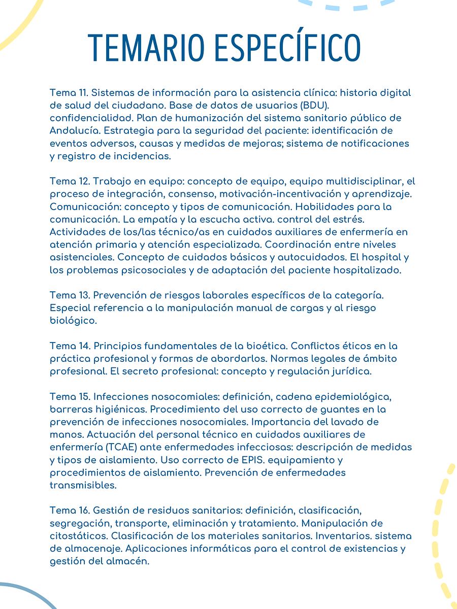 📒📗TEMARIO ESPECÍFICO TCAE SAS 2025 (TEMAS 11 AL 29) – PDF DESCARGABLE product image (5)