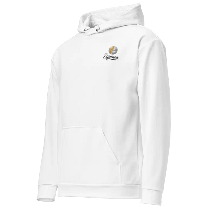 Equinox Recycled Unisex Hoodie with Balance Design - White product image (2)