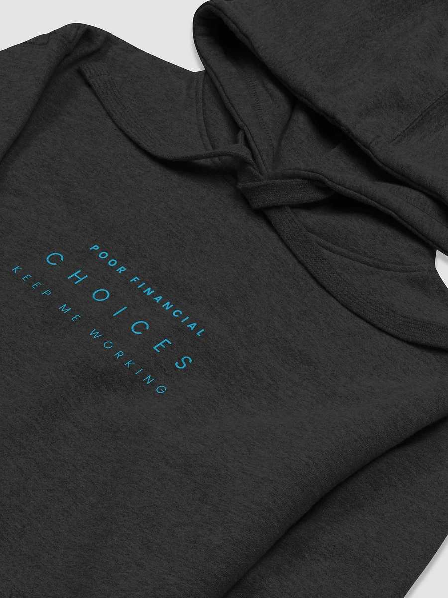 Poor Financial Choices Hoodie - Blue Text product image (3)