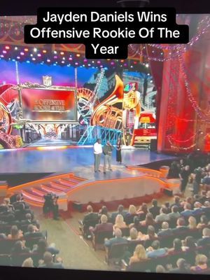 Jayden Daniels Wins Offensive Rookie Of The Year #jadendaniels #fyp #nfl #nflhonors #superbowl #nfltiktok 