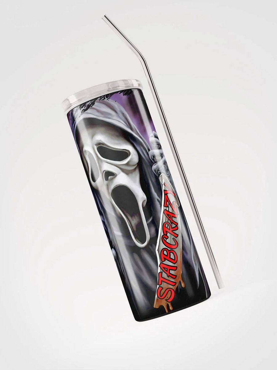 Stabcrazy Ghostface Stanless steel tumbler product image (3)