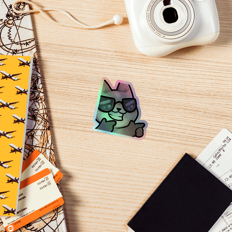 Ayy Emote Holographic Sticker product image (2)