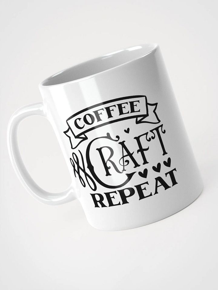 Coffee Craft Repeat White Glossy Mug product image (2)