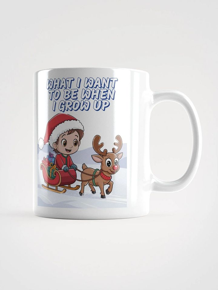 What I Want To Be When I Grow Up - Young Santa White Mug product image (3)